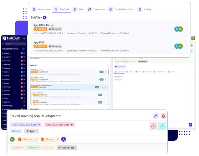 Tasks and Subtasks Management