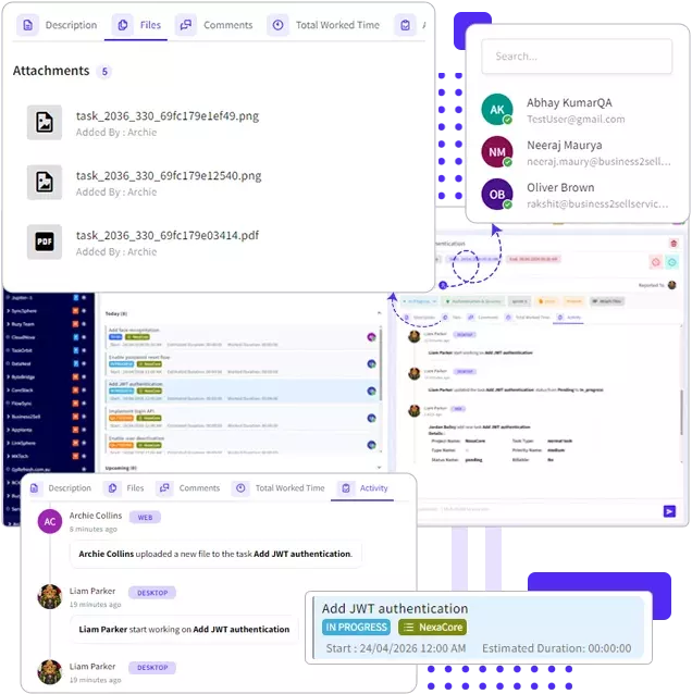 Instant access to project history