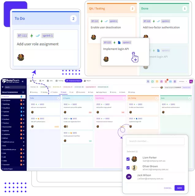 Kanban & Smart Workflows