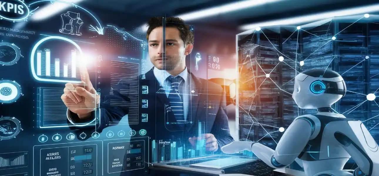 Data management system to create reports with kpis and indicators connected to the database